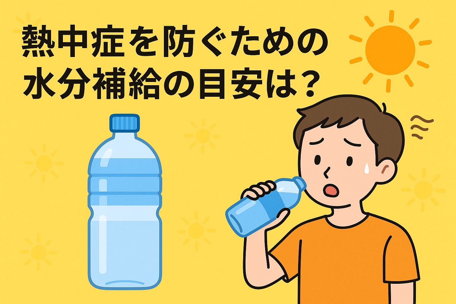 熱中症水分補給目安