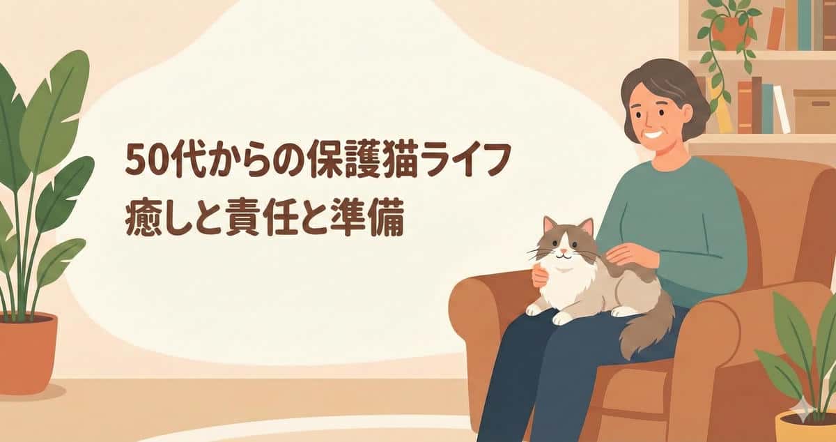 保護猫は50代からでも迎えられる！受け入れ準備と責任のある猫の選び方